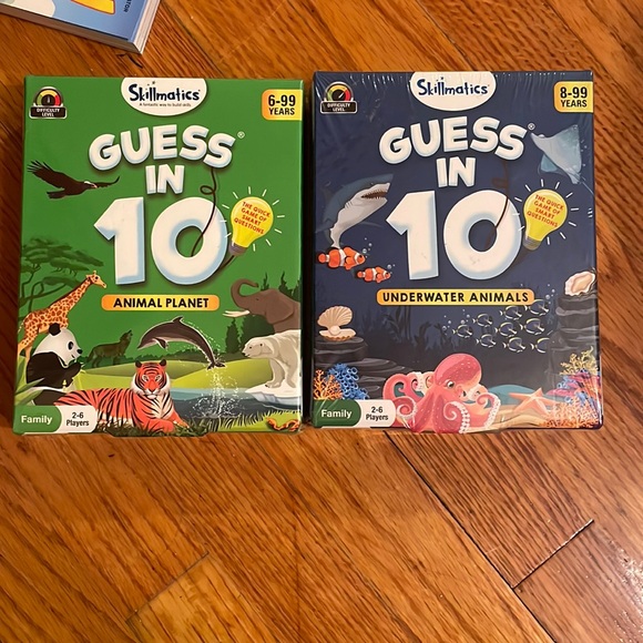 Skillmatics Other - NIB Bundle of 2 Skillmatics “Guess in 10” card games